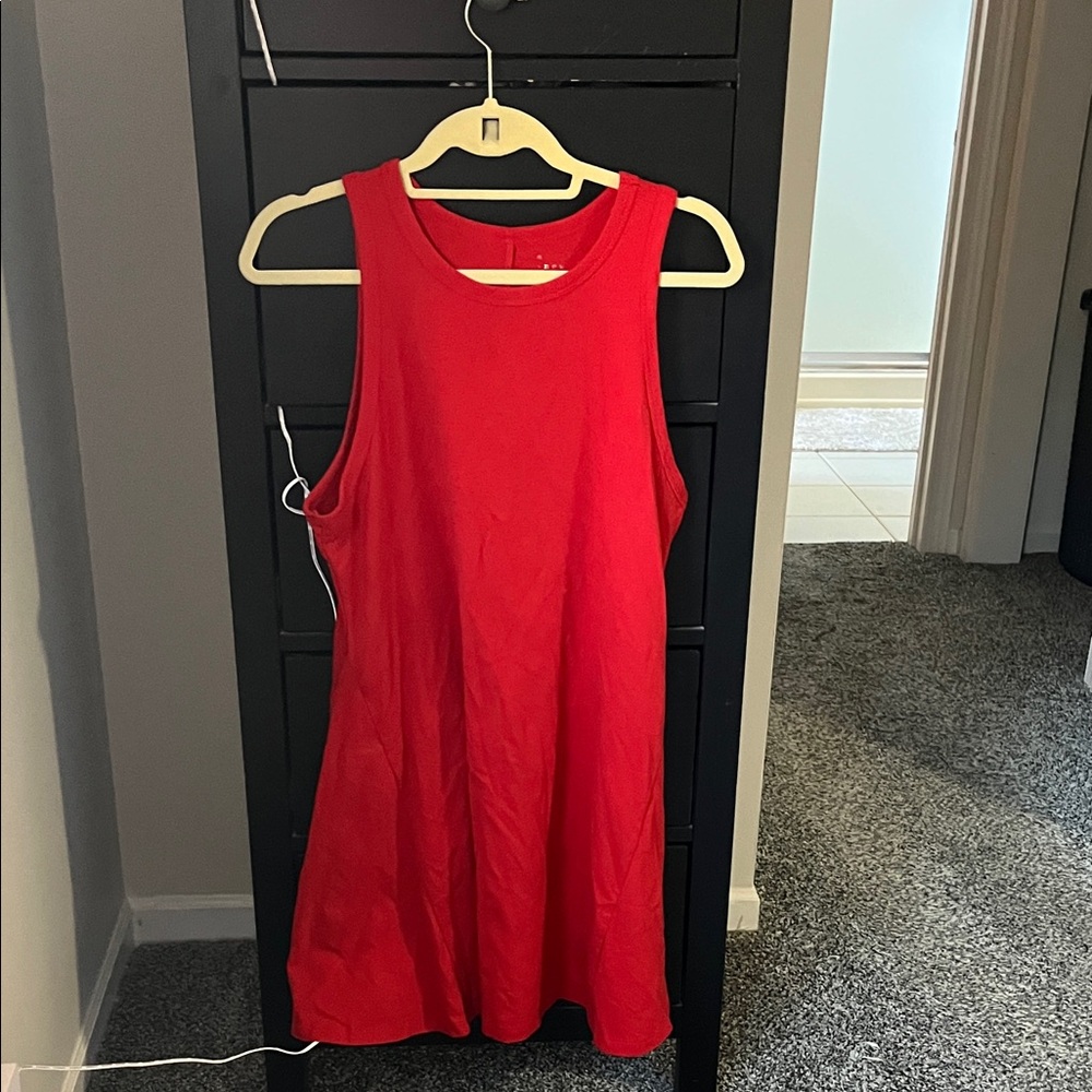 A new day large Red Sleeveless tank Dress